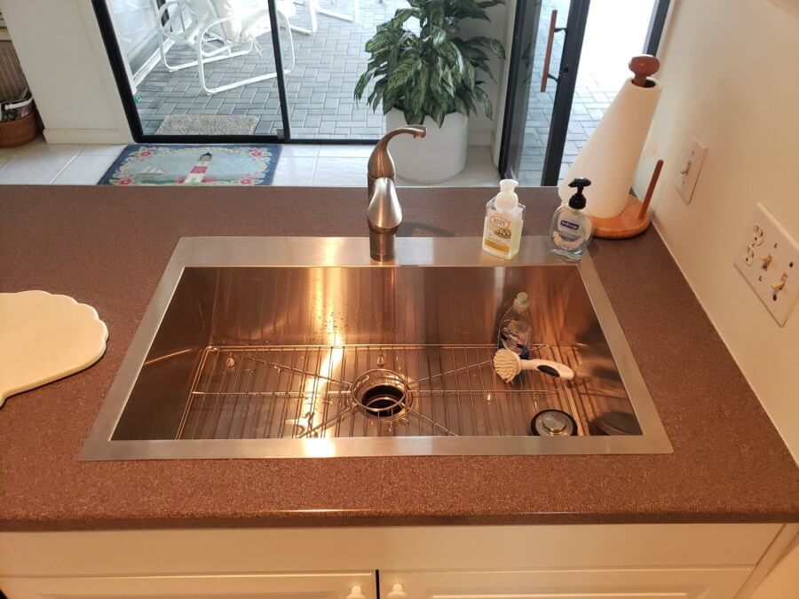 After - Stainless Steel Farmhouse Sink